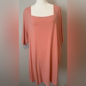 J. Jill Square Neck Short Sleeve Tunic - Size 2X